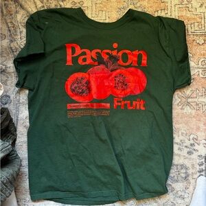 At The Moment Green Passion Fruit Graphic T-Shirt